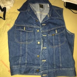 Vintage 1970’s USA Women’s XL Lee jeans vest